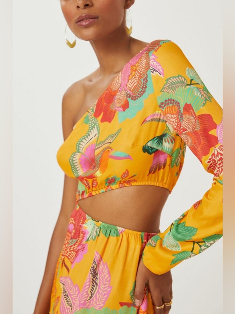 Farm Rio x Anthropologie Single-Shoulder Printed Maxi Dress - Picture 8 of 14